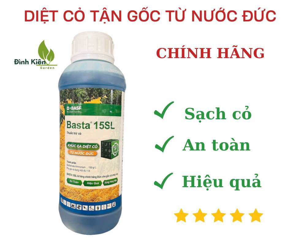 THUỐC TRỪ CỎ BASTA 15SL - DIỆT CỎ TẬN GỐC TỪ NƯỚC ĐỨC - ĐẶC TRỊ CỎ ĐUÔI PHỤNG CỎ MẦN TRẦU RAU MÁC