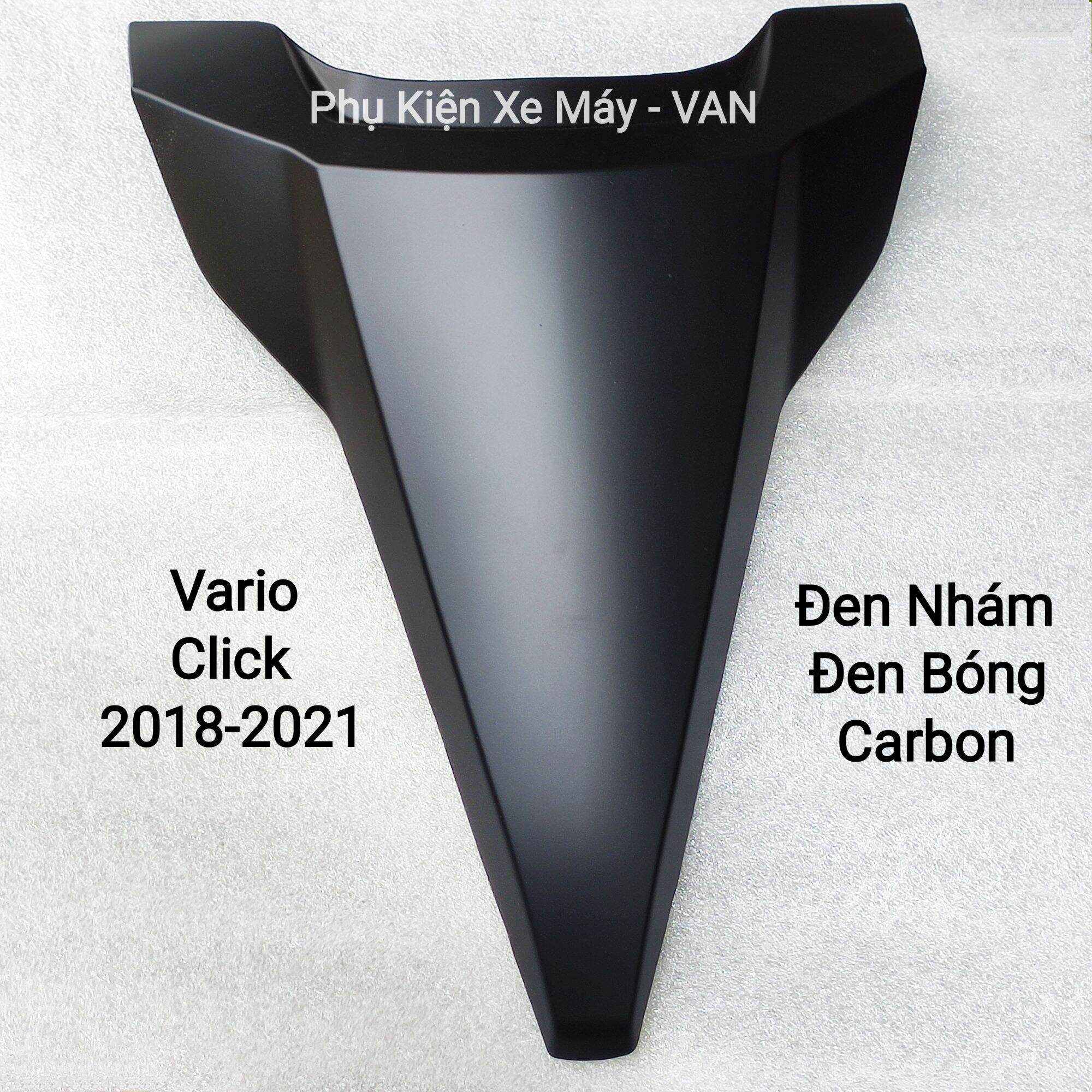 Mặt nạ xe vario kiểu click 2018->2021 đen & carbon