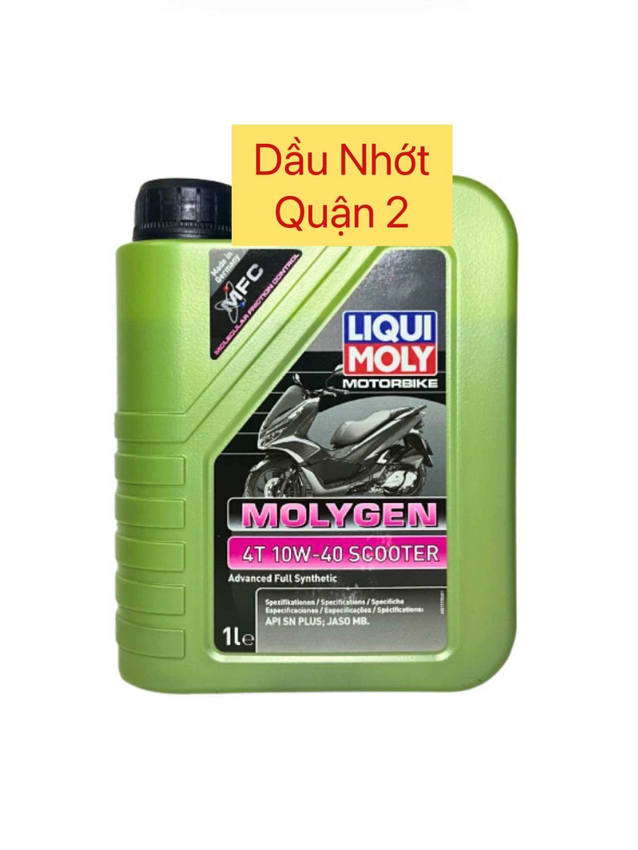 Nhớt liqui molygen 5w40 1L dành cho xe tay ga