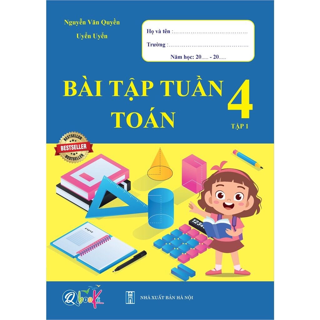 Sách - (Combo 2 tập) Bài Tập Tuần Toán 4