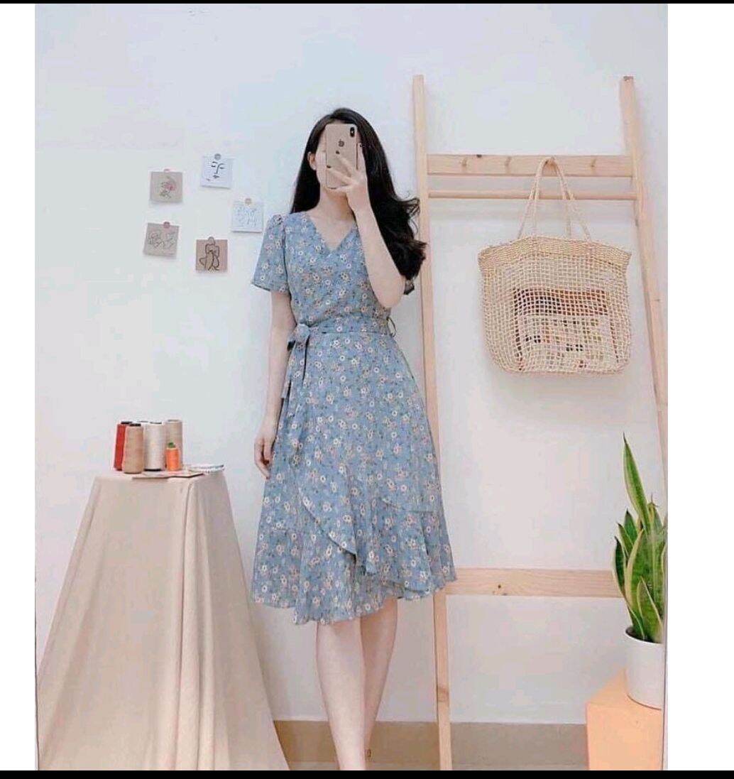 Đầm hoa nhí công sở