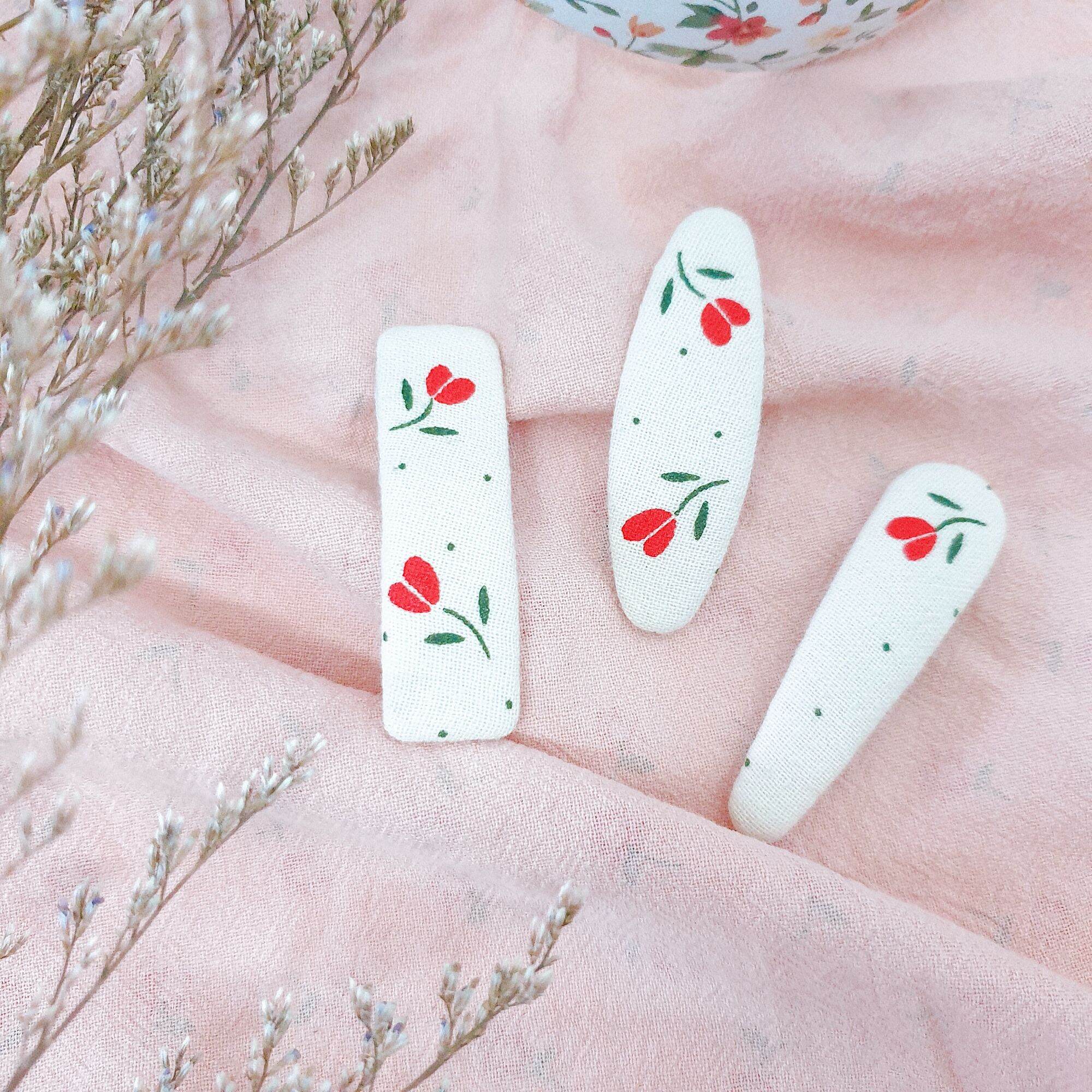 [ Tiệm Tháng Tư ] Kẹp Vải Xinh Xinh