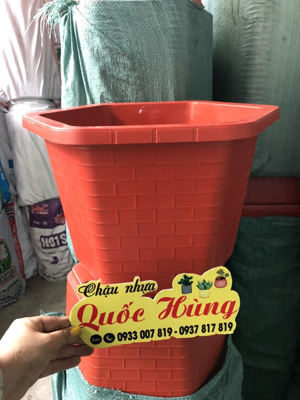 Combo 10 chậu FA520 Đỏ
