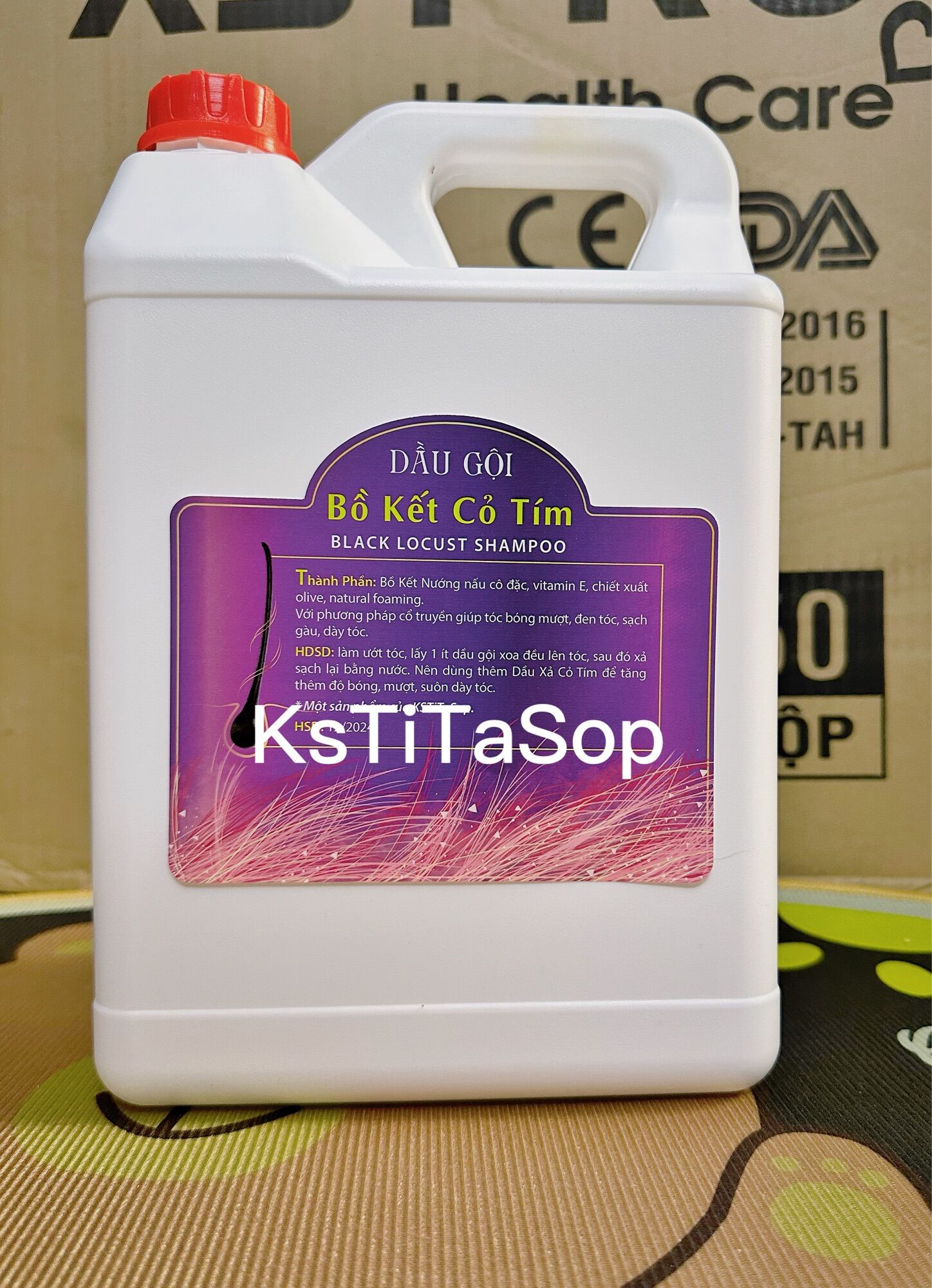 5 lit dầu gội bồ kết cỏ tím