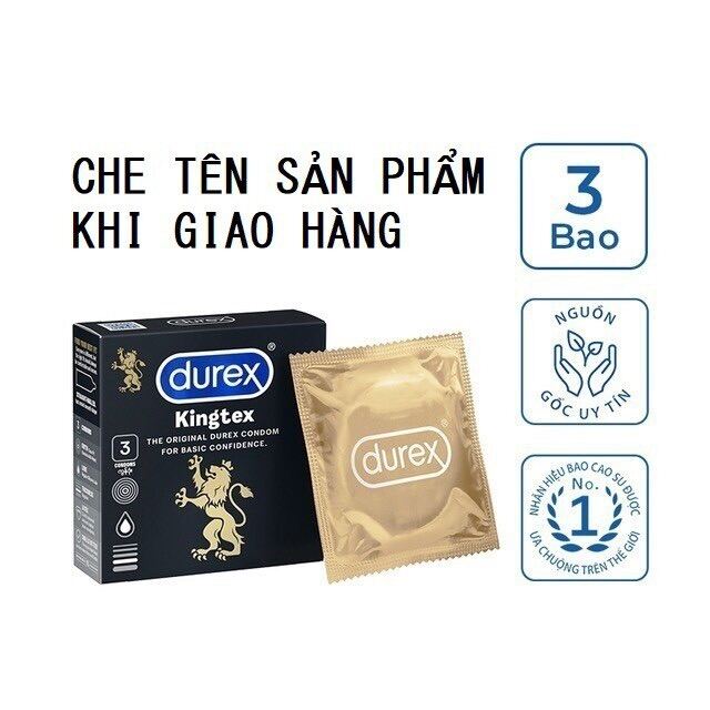 BCS Durex 3 cái ôm sát chặt chẽ size nhỏ