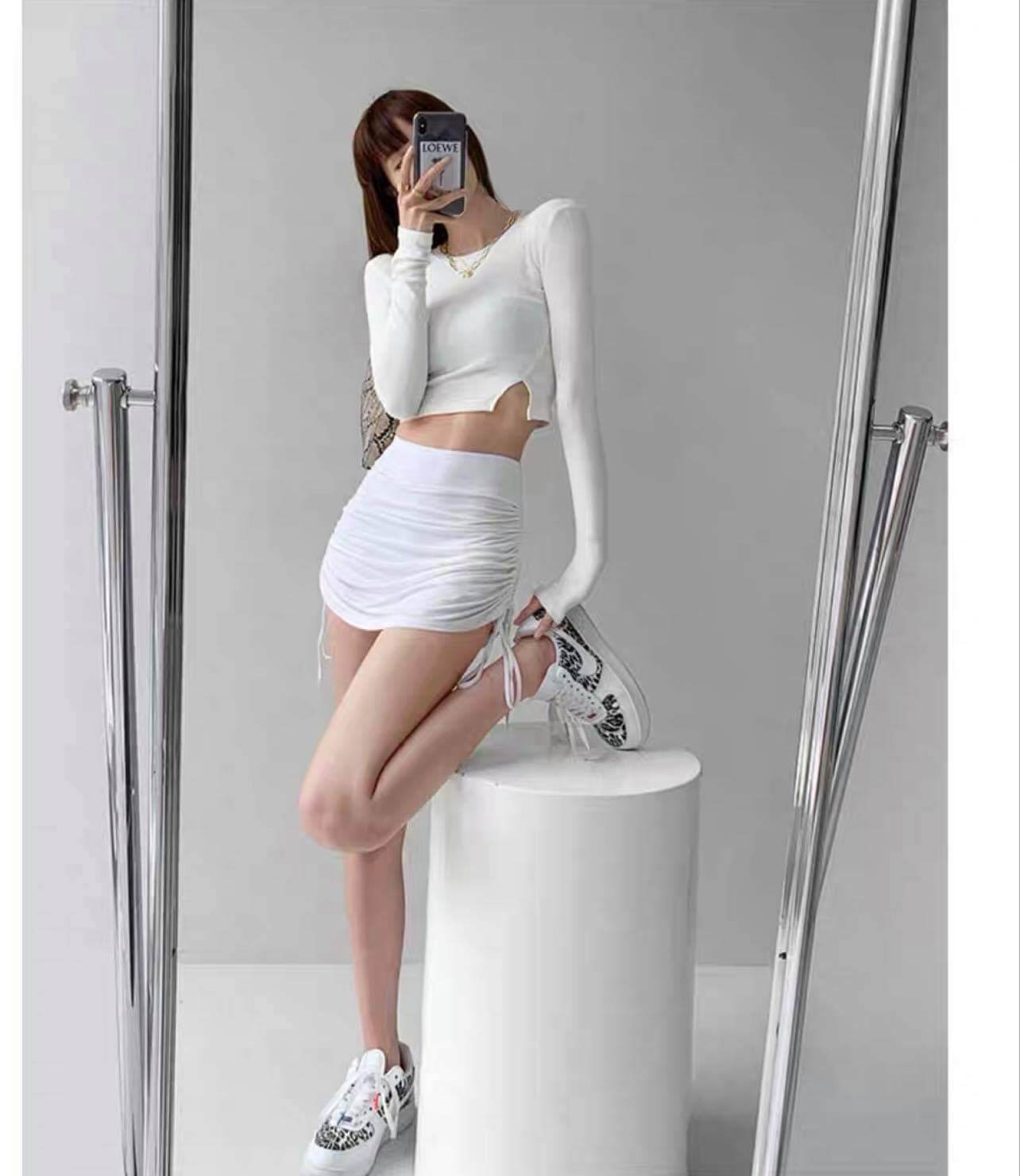 Chân váy ngắn rút dây siêu hót