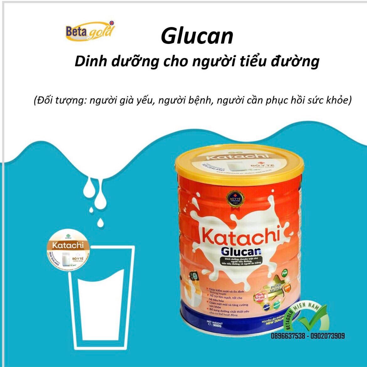 Sữa bột KATACHI GLUCAN, 900g dành cho người tiểu đường