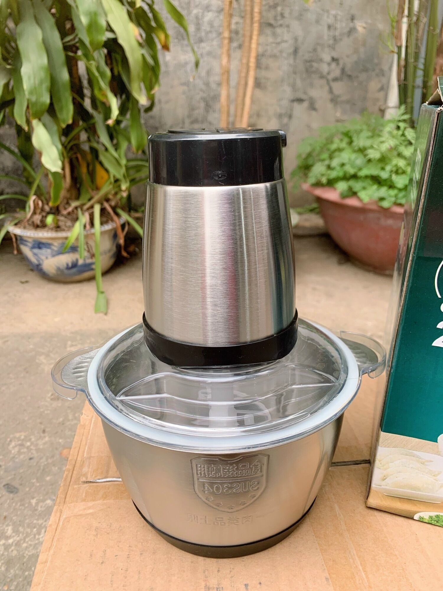 Máy xay inox 2L