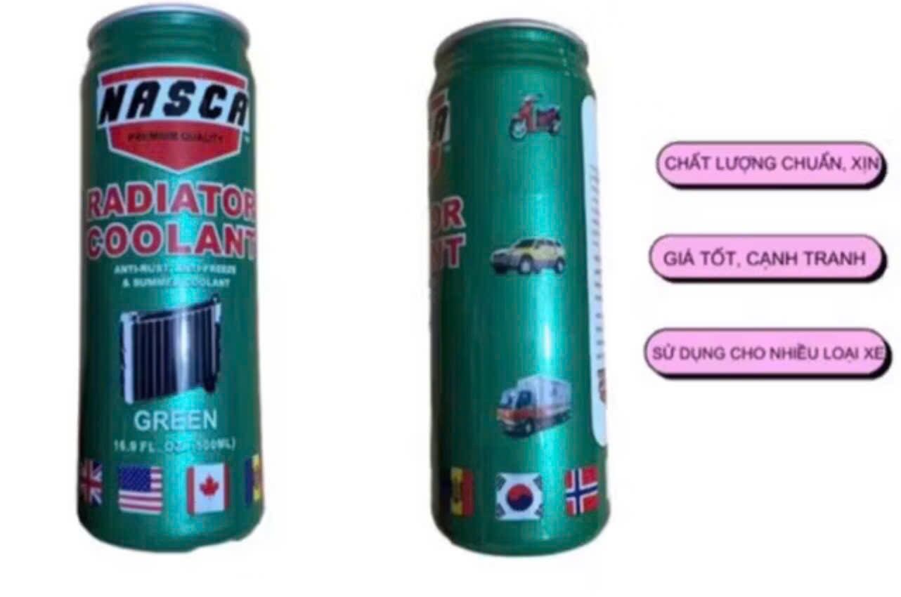 NƯỚC LÀM MÁT MÀU XANH Ô TÔ XE MÁY ( NASCA RADIATOR COOLANT ) 500ml
