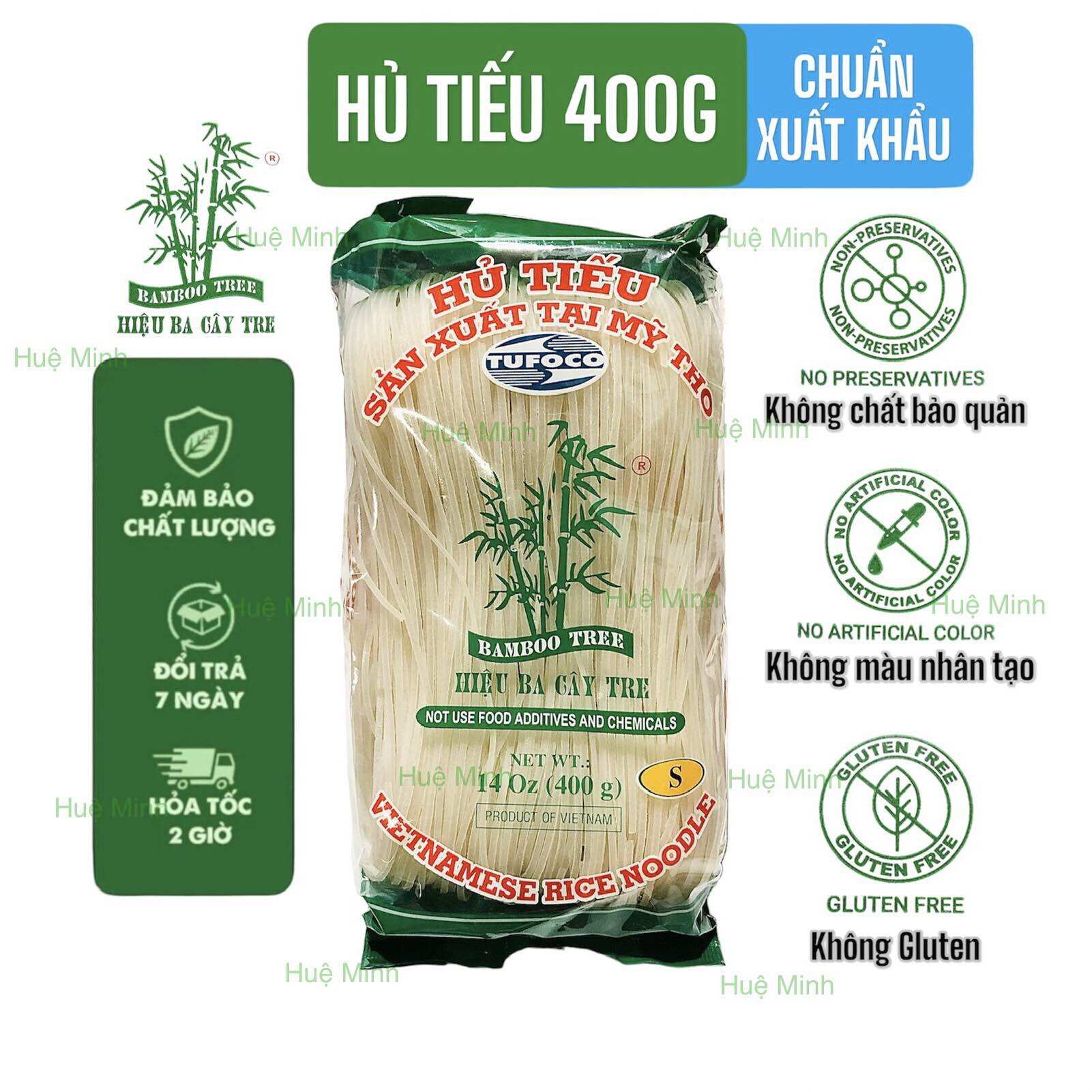 Hủ tiếu ba cây tre loại a chuẩn xuất khẩu 400g