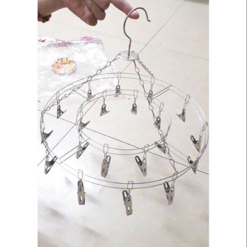 Móc chùm tròn Inox 20 kẹp