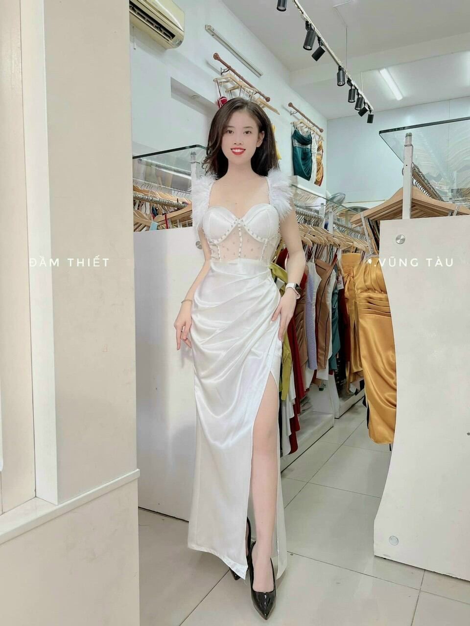 ĐẦM BODY PHỐI LÔNG