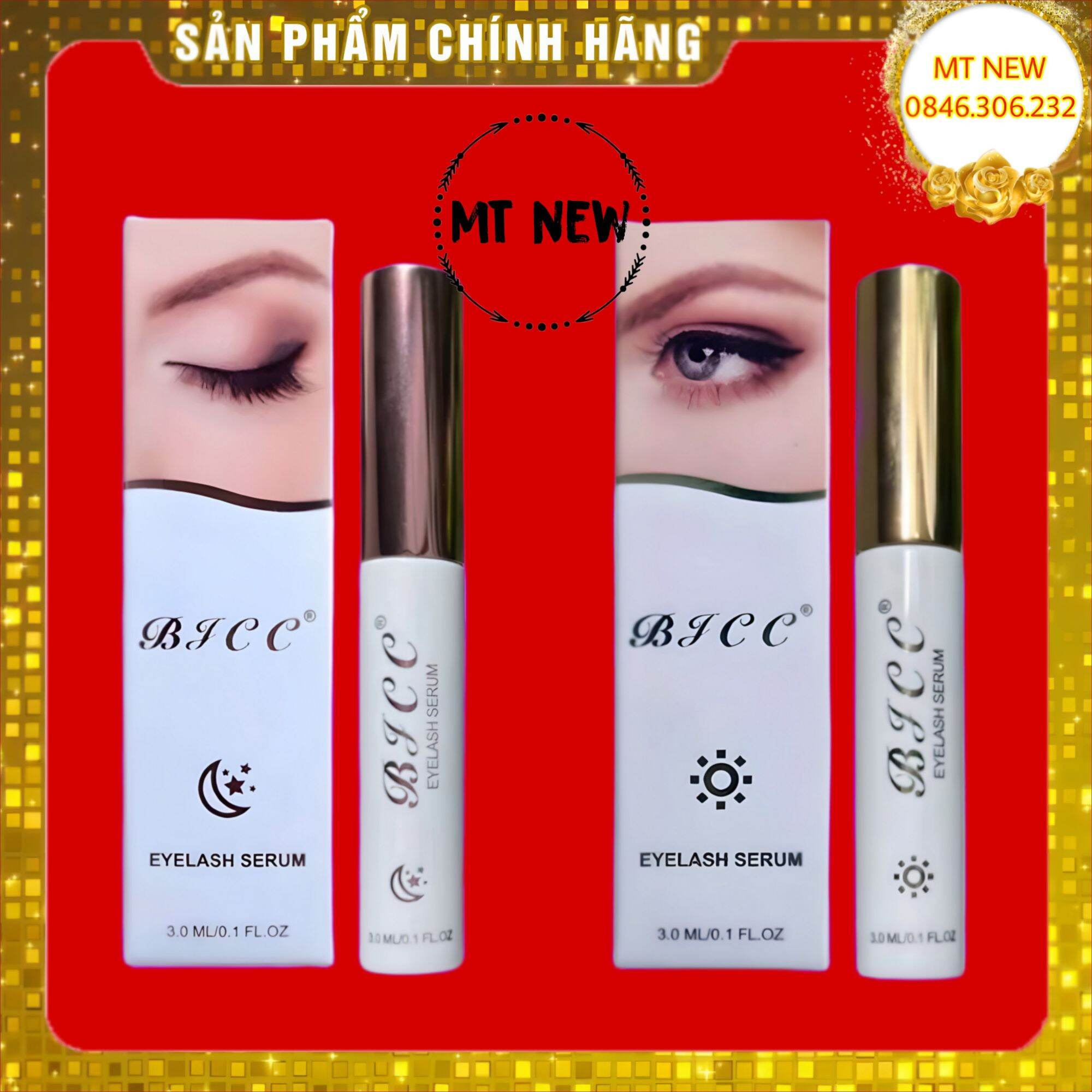 Combo dưỡng mi bjcc ngày và đêm dài tự nhiên không thâm, không cay mắt, hiệu quả cao