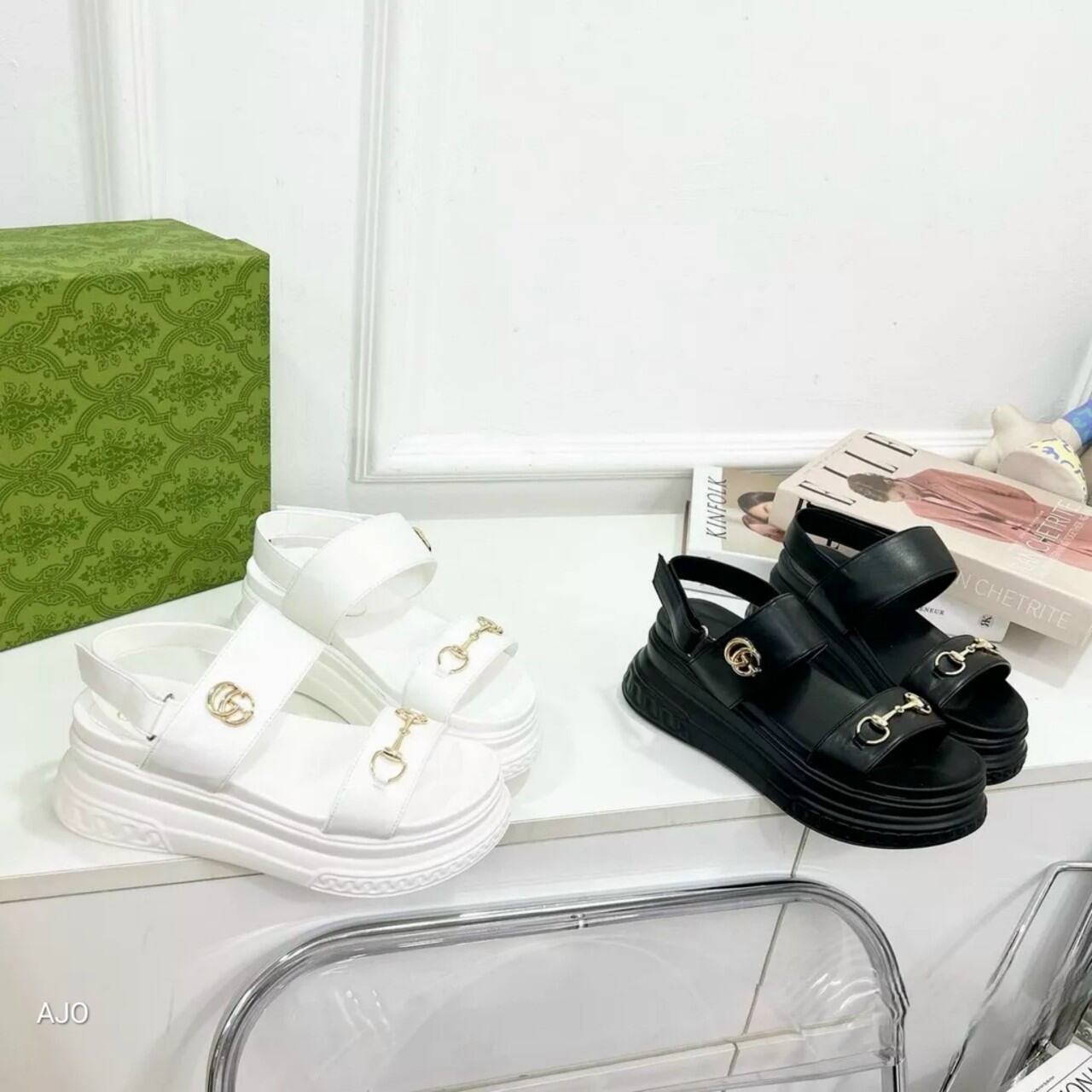 Sandal gucci đế cao 7p