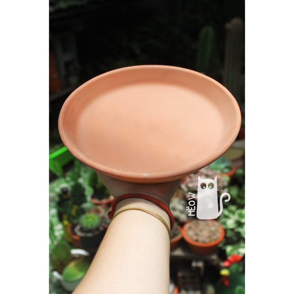 Dĩa lót chậu đất nung nhiều size