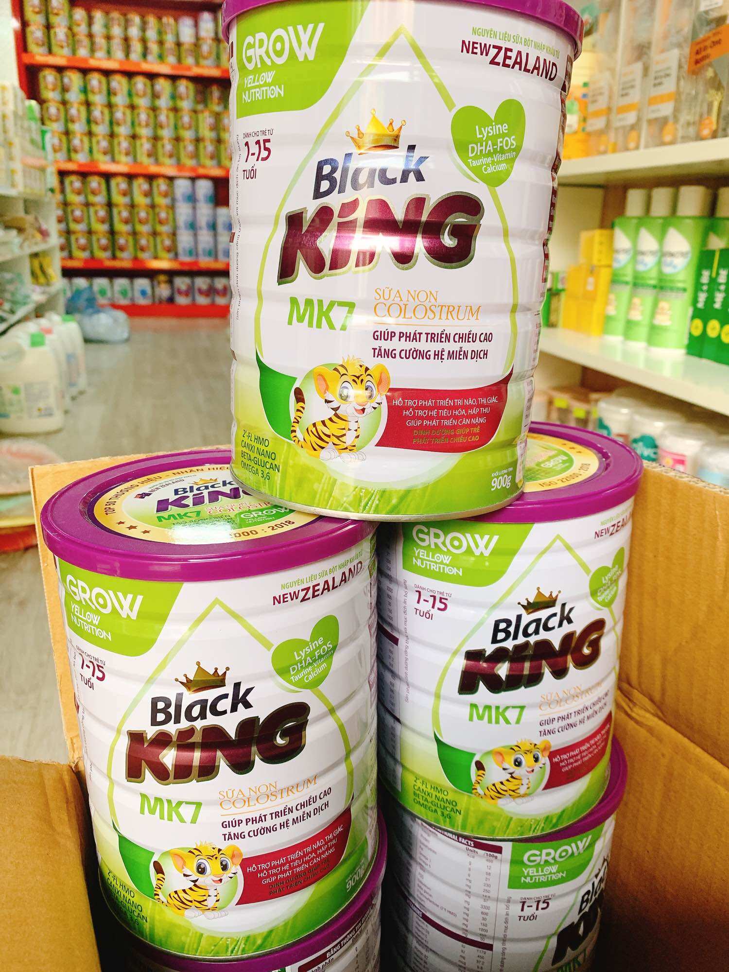 Sữa Blackking grow 900g date mới mẫu mới
