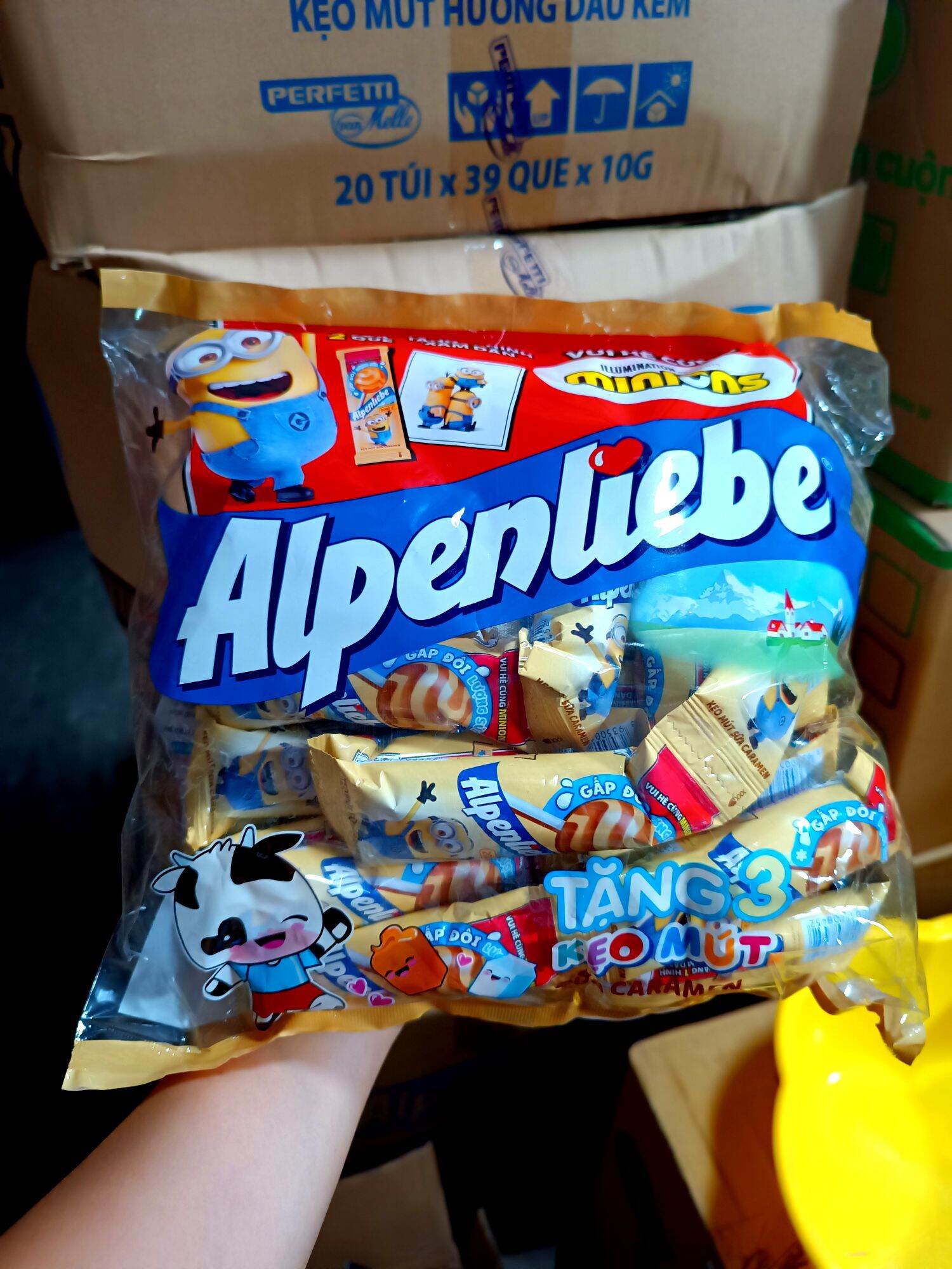 Kẹo mút Alpenlibe gói 39 que siêu ngon- Đồ ăn vặt
