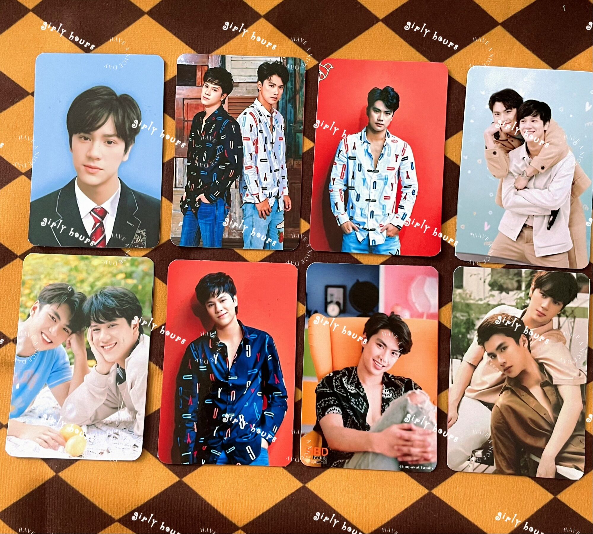 Set 8 ảnh bo góc cp boylove ohmnanon idol thái lan