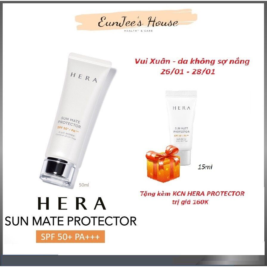 Kem chống nắng cao cấp hera sun mate protector spf50+pa+++