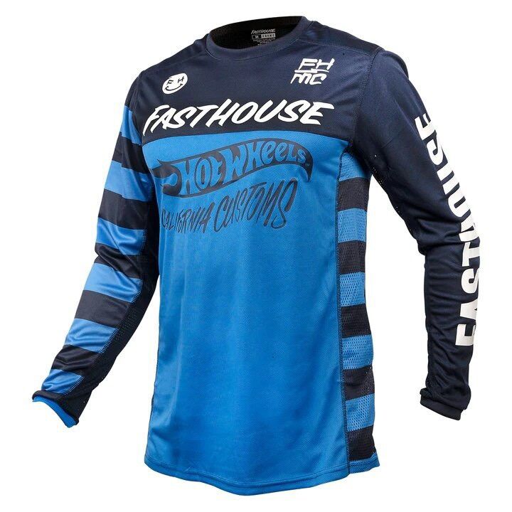 Áo Fasthouse Hot Wheels Grinhouse - Electric Blue