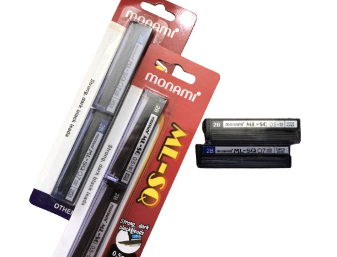 (1 ỐNG) Ruột chì bấm Monami 0.5 - 0.7mm loại tốt