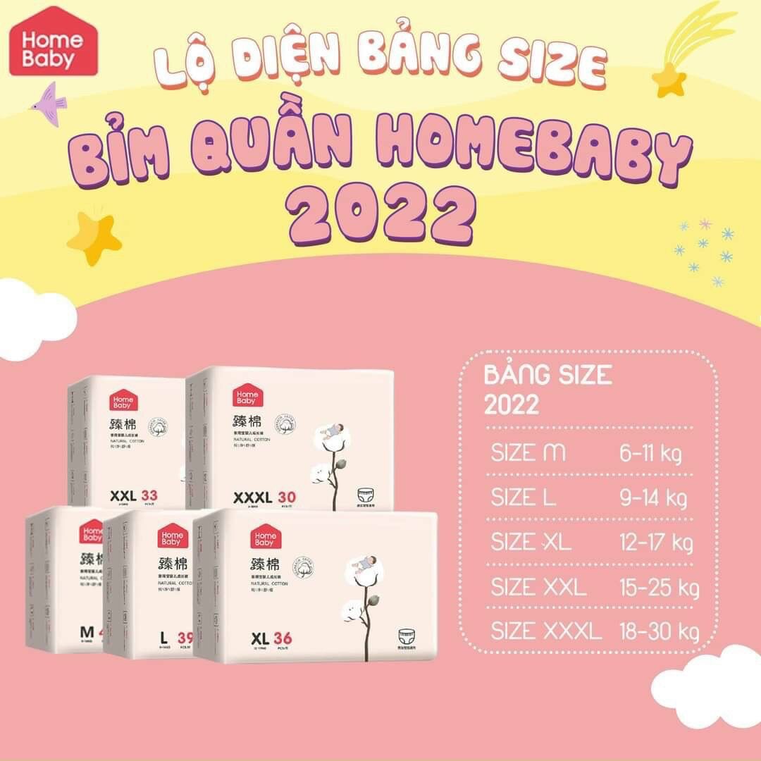 Tã bỉm quần home baby nội địa
