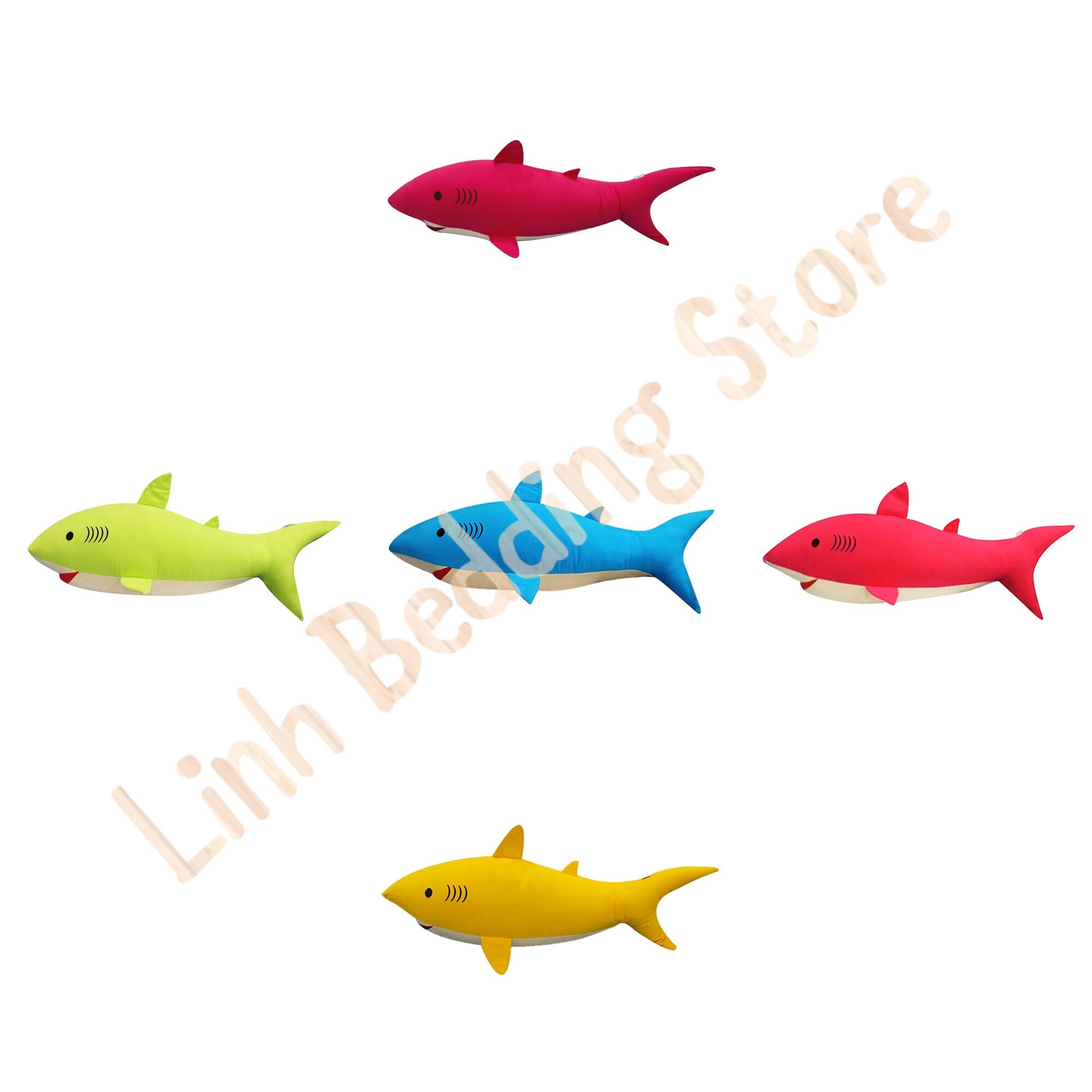 Gối ôm cho bé hình cá mập 70x20cm
