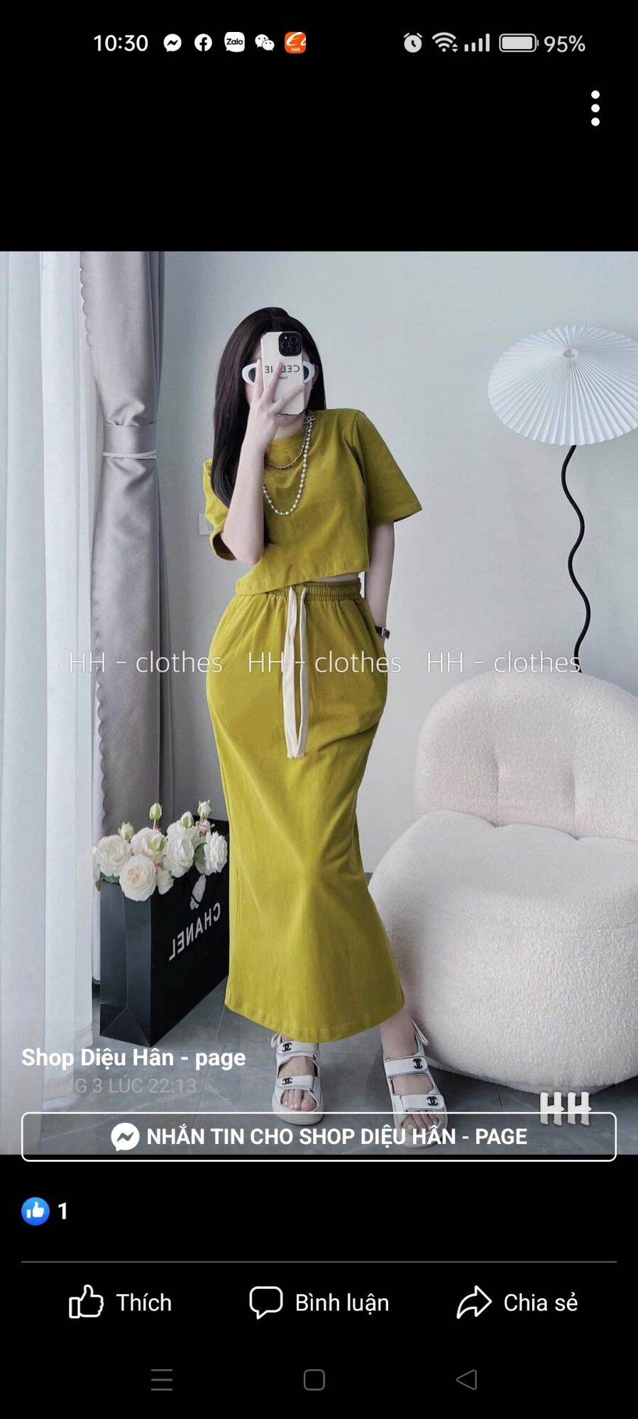 Set áo crop top chân váy conton -hàng thiết kế