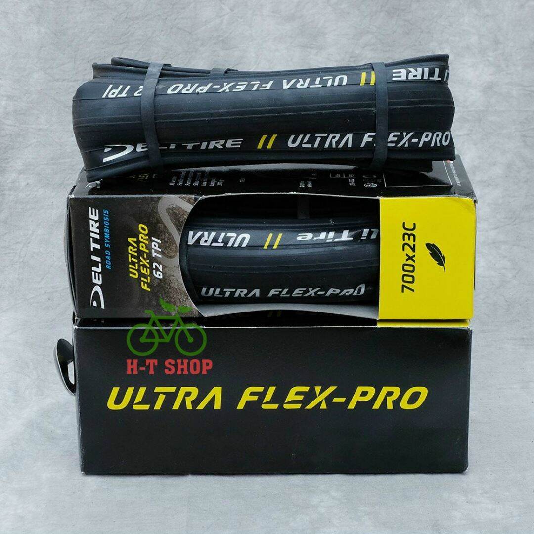 Vỏ lốp gấp-xếp xe đạp deli tire ultra flex-pro 700x23