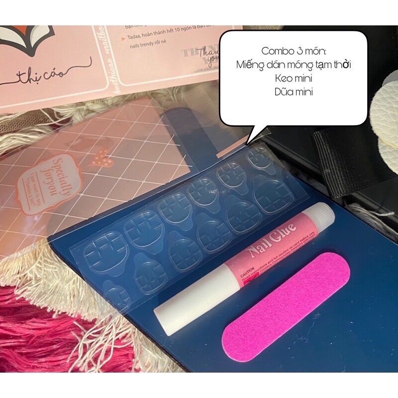 10 combo keo và dũa mini nails box