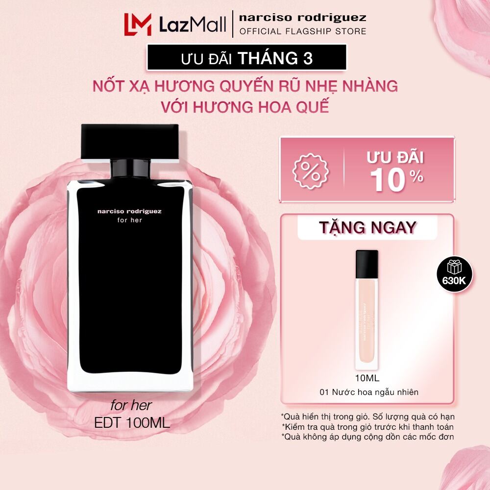 Nước Hoa nữ Narciso Rodriguez For Her Eau De Toilette 100ml