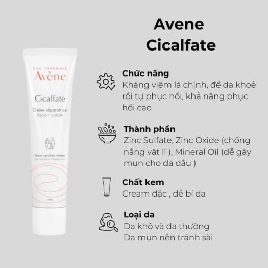 Kem dưỡng phục hồ Avene Cicalfate