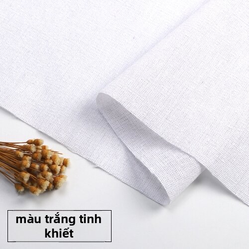 Vải Bọc Ghế Sofa Màu Trơn Vải Vải Lanh Cotton Thủ Công DIY Vải Nền Vải Bọc Ghế Sofa Phong Cách Nhật Bản Và Hàn Quốc