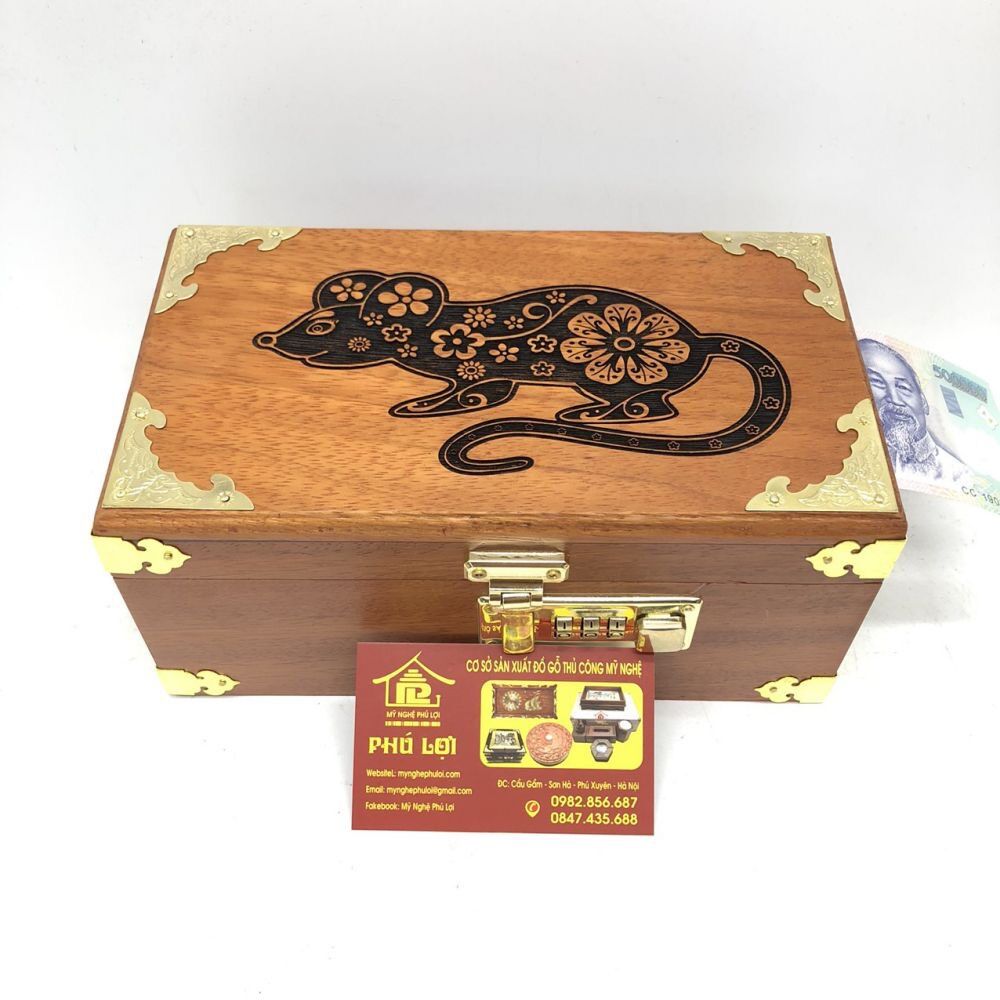 Hộp đựng tiền,đựng dấu phong thủy 12 con giáp