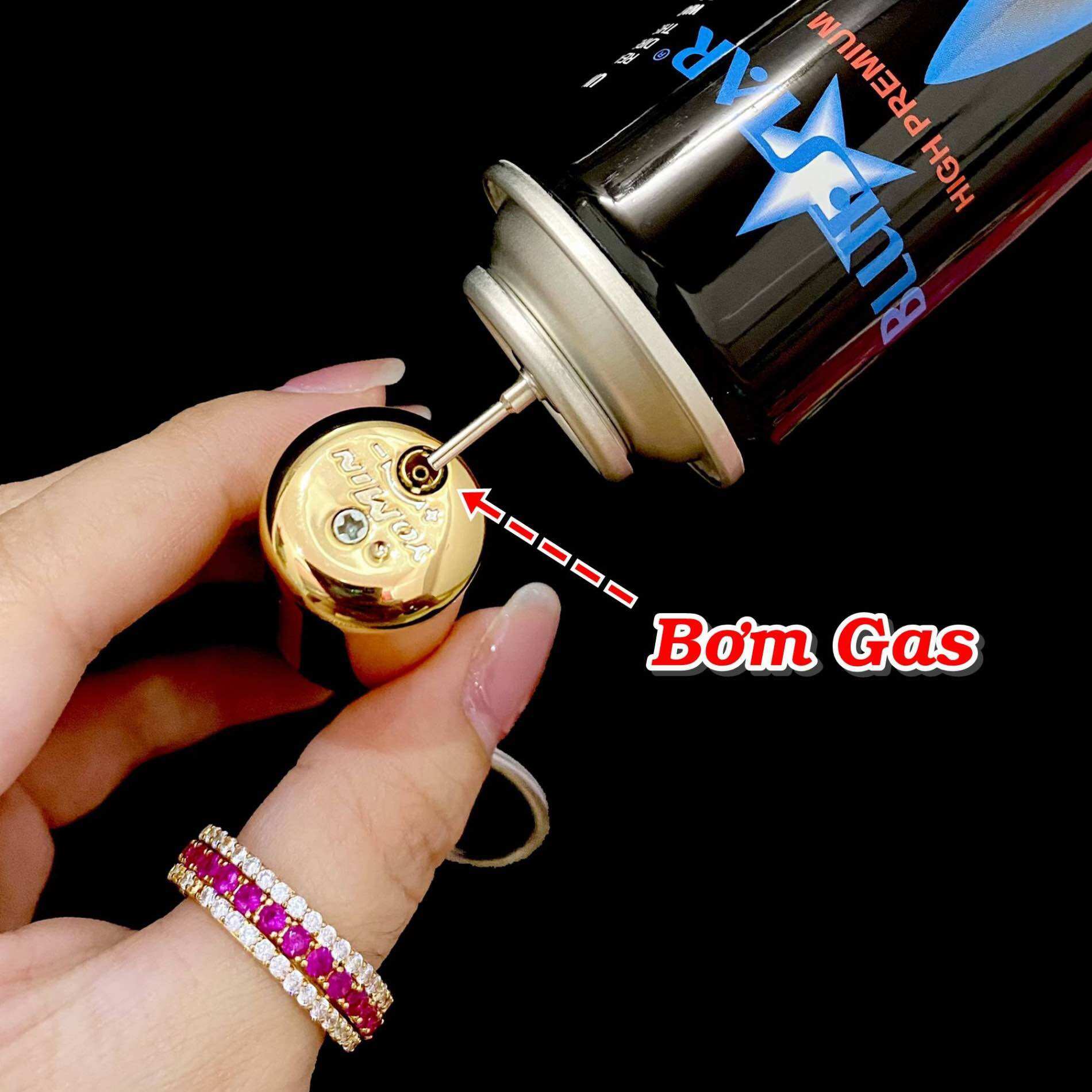 [HCM] Bật Lửa Móc Khoá Đa Năng Hình Thỏi Son (Nhiều Màu)