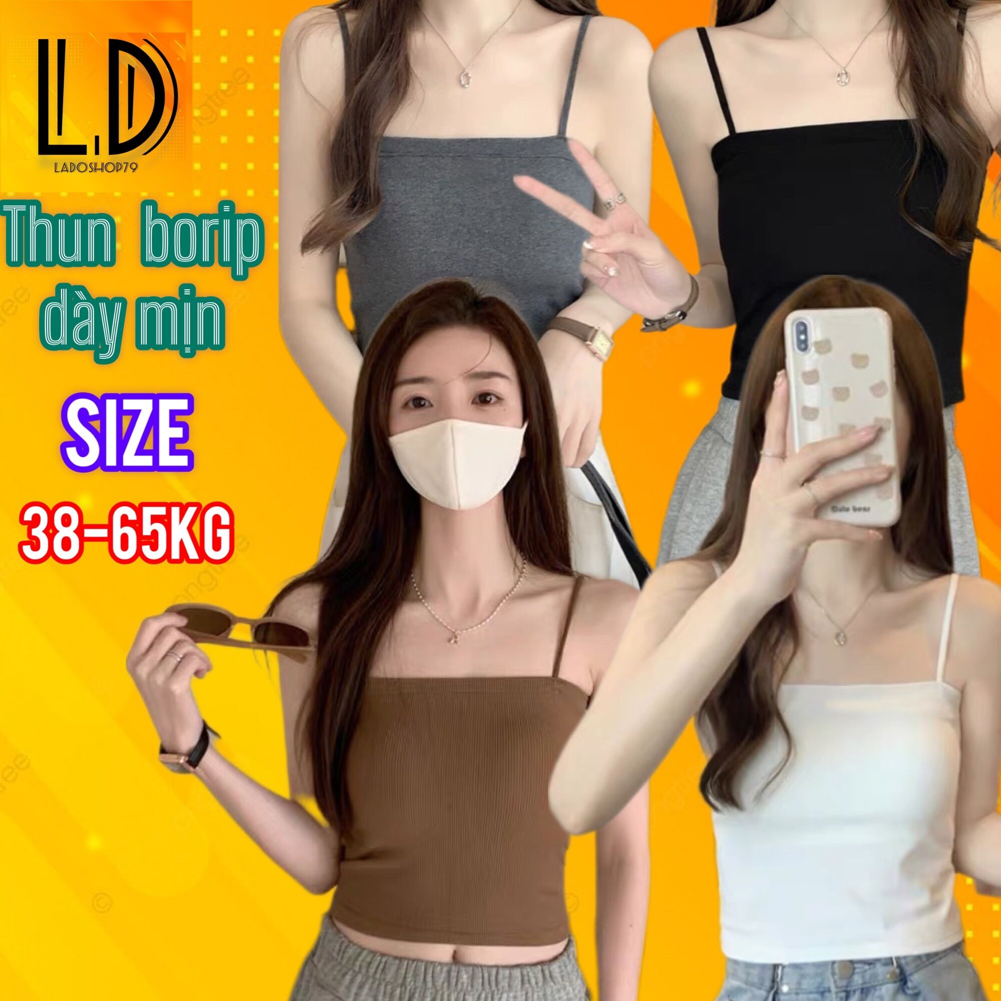 Áo 2 dây sợi bún vải đẹp loại 1