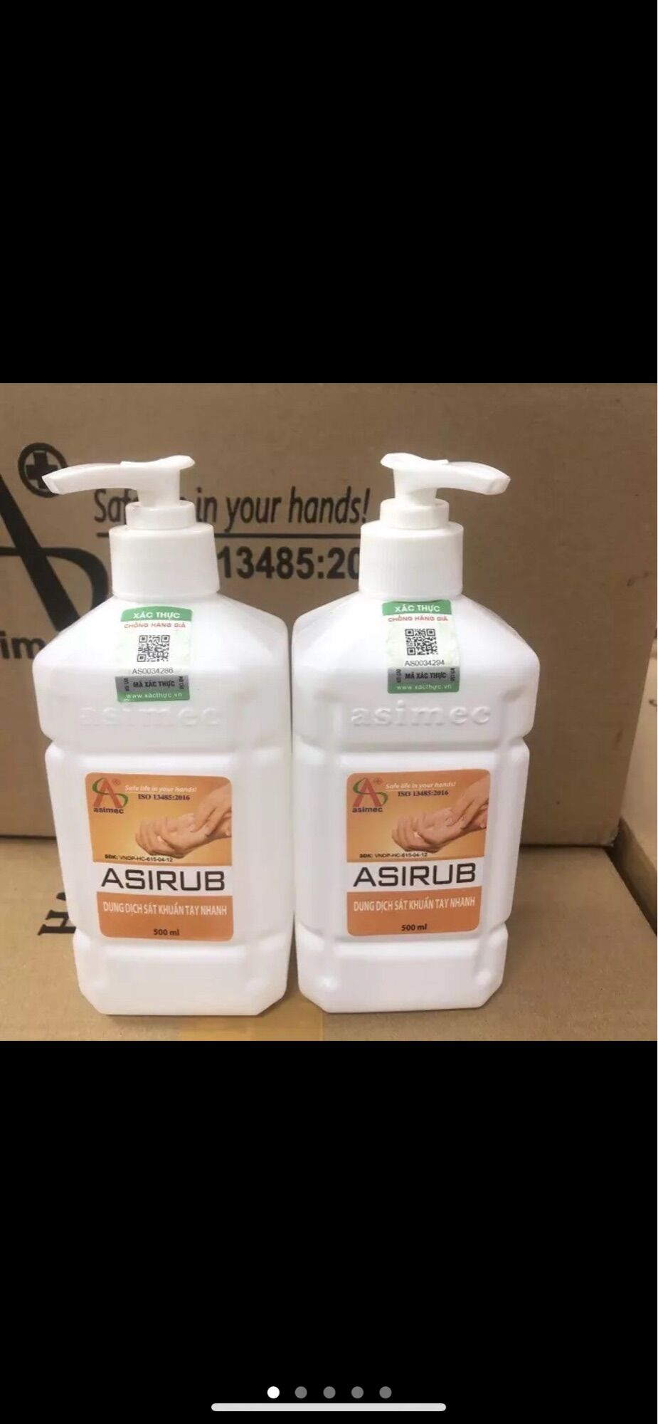 Nước rửa tay khô sát khuẩn asirub chai 500ml