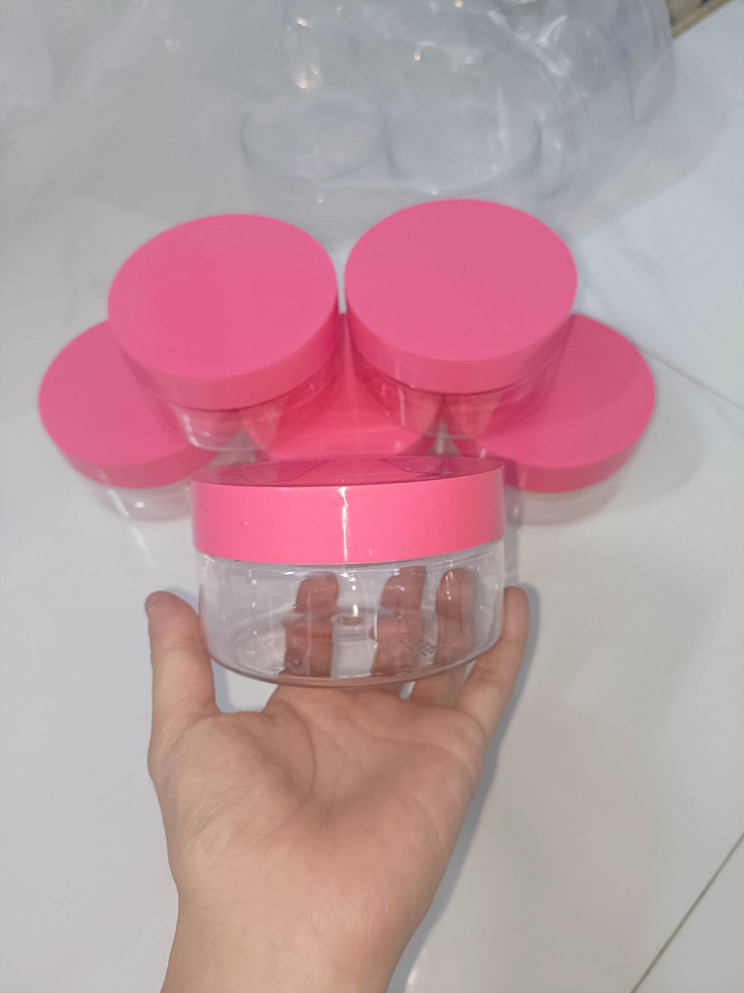 (Combo 10) hủ đựng kem 200gr lùn ( kèm nắp lót)