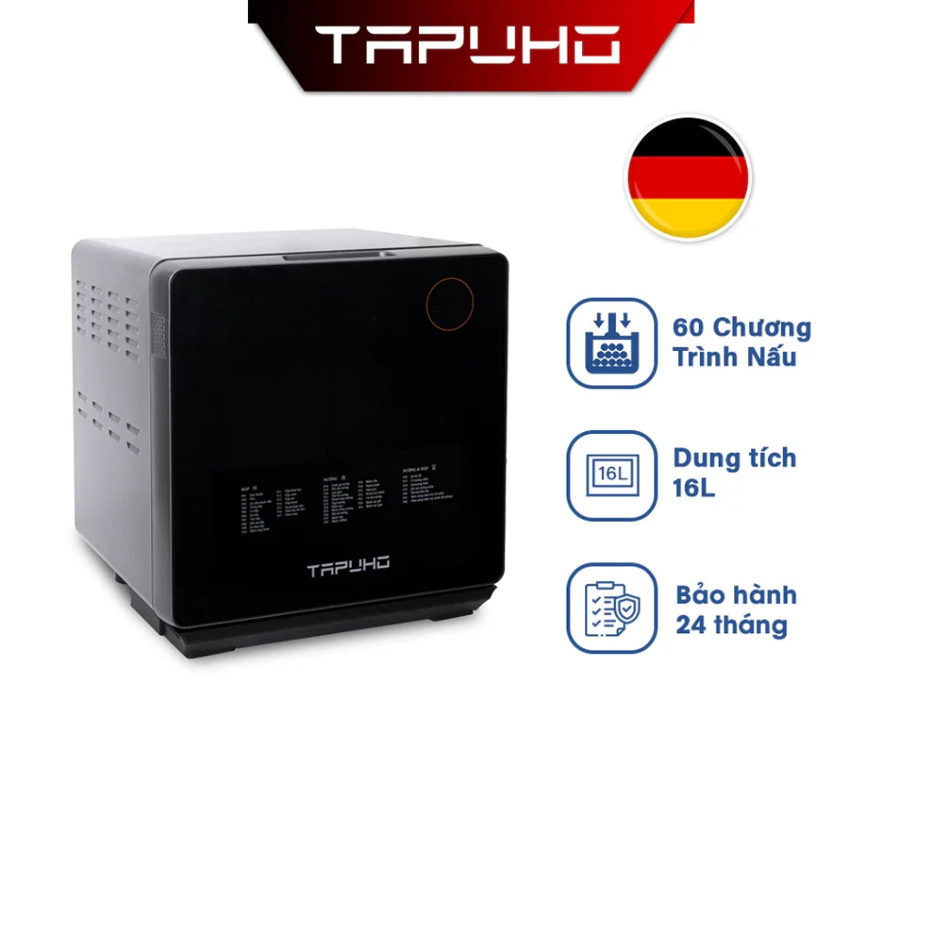 Giao hỏa tốc 2h💥nồi chiên hơi nước tapuho tsf16 | 16l | 2800w | 60 chương trình nấu | bảo hành chính hãng 24 tháng
