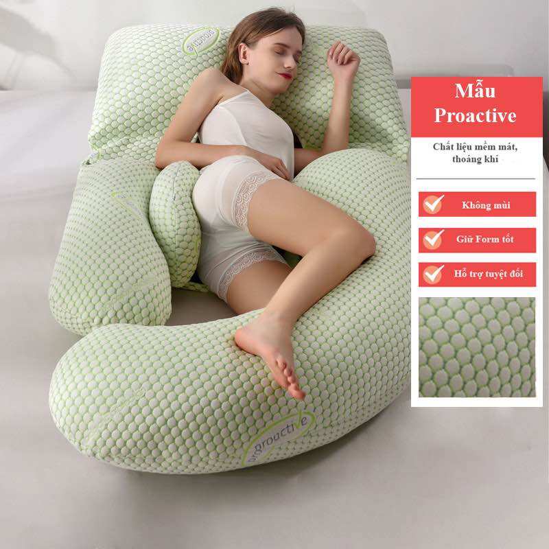 gối ôm bà bầu cao cấp - gối chữ g vải siêu mátgối ngủ bà bầu giúp giảm đau lưng nâng đỡ bụng giúp mẹ bầu ngủ ngon