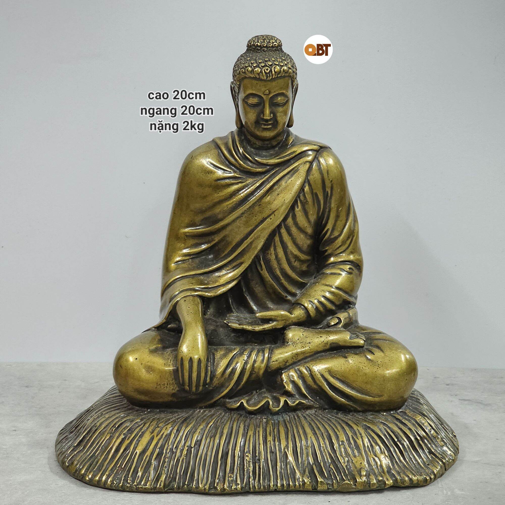 Đức bổn sư thích ca mâu ni phật bằng đồng phong thuỷ