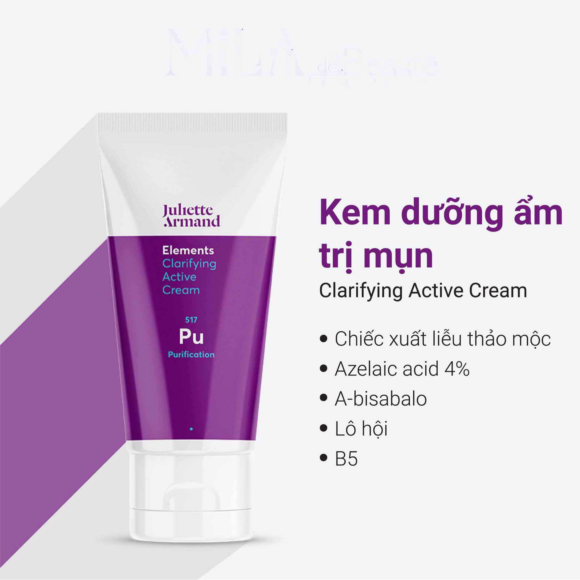 Kem dưỡng Giảm Mụn Juliette Armand Elements Clarifying Active Cream 50ml