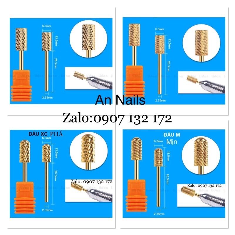 Đầu Mài Móng Bột Kim Loại, Đầu Mài Tròn Loại Tốt