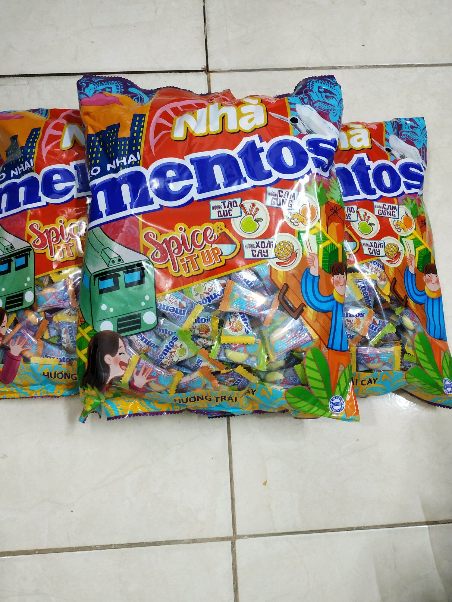 Kẹo Mentos Tết 2022 hương hỗn hợp mới gói 1kg