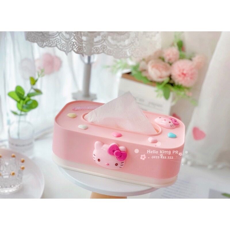 HỘP ĐỰNG KHĂN GIẤY HELLO KITTY - DORAEMON