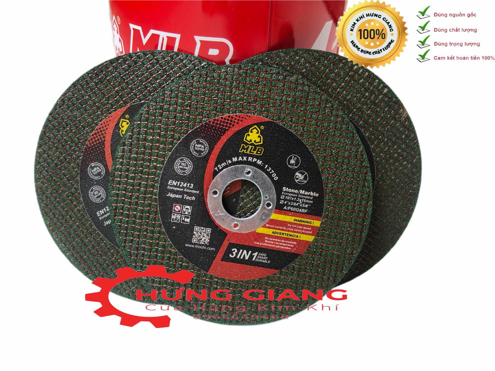 Đá cắt sắt, inox MLB đá cắt 100 an toàn chuyên dụng
