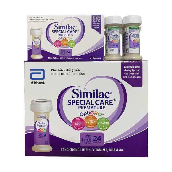 8 ống Sữa Similac pha sẵn 24k Special Care Premature - Cho bé sinh non