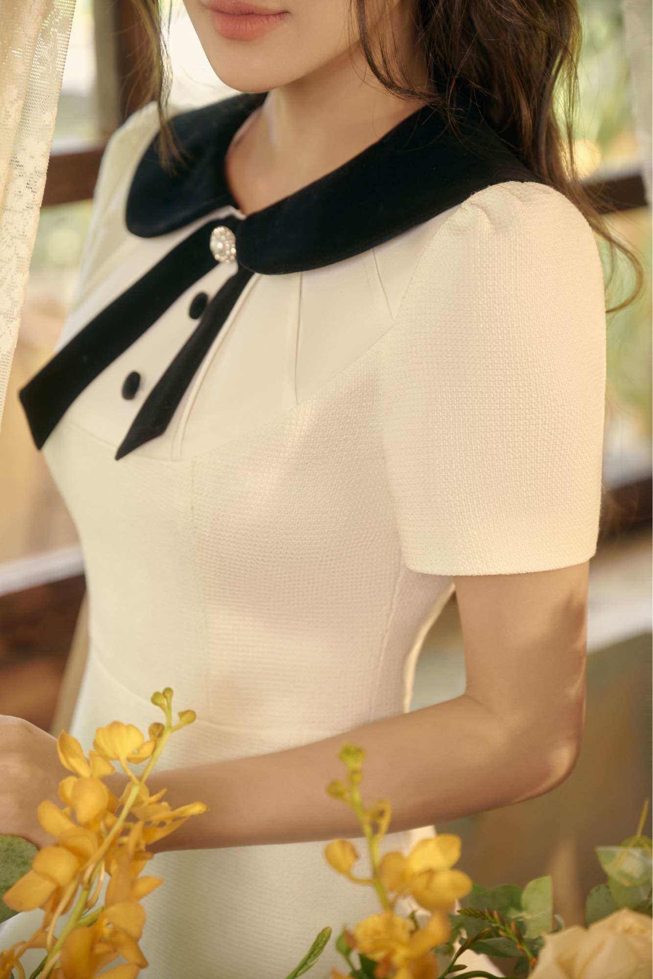 CÉLESTE - Váy dạ tweed Winny Dress