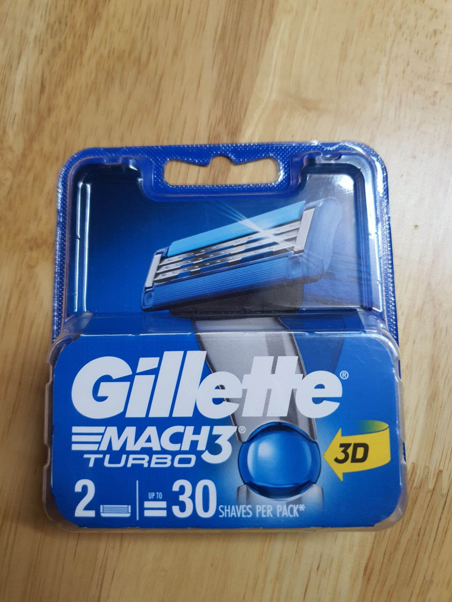 Hộp 2 đầu dao cạo râu thay thế Gillette Mach3 Turbo