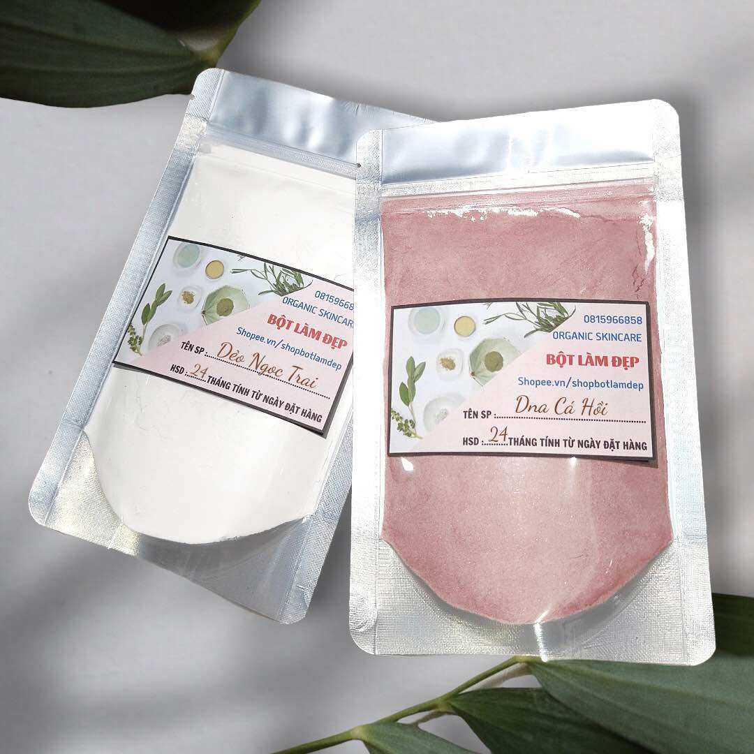 Mặt nạ dẻo ngọc trai/ dna cá hồi hỗ trợ làm sáng da & cấp ẩm - sản phẩm handmade